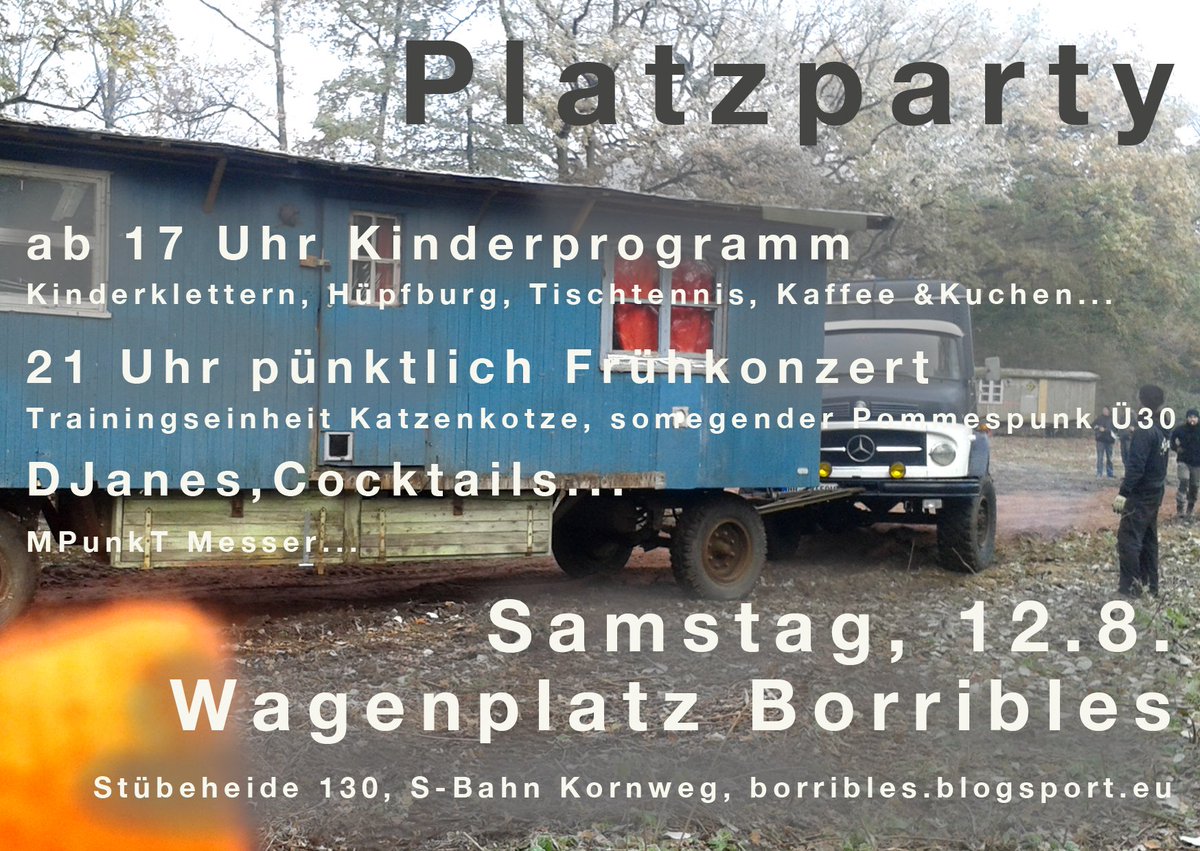 wp_zomia's tweet photo. Partey auf'm Wagenplatz im hohen Norden! #Borribles #KleinBorstel #TrainingseinheitKatzenkotze #hh1208 #mittlerweilegrüner #bestflyerever https://t.co/F7FlbL9hAZ