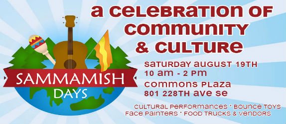 Desi1250AM's tweet photo. Come to Sammamish Days Aug. 19th at the Common Plaza from 10am-2pm hosted by @CityofSammamish! Be sure to check out our booth! #Desi1250AM https://t.co/mvzJgOaVXE