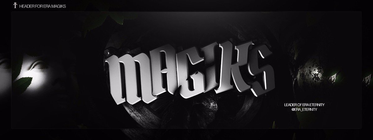 ZAPUYT's tweet image. Header for @eRaMagiks 
1st for #EIRC 
Like&apos;s n Rt&apos;s are dope!