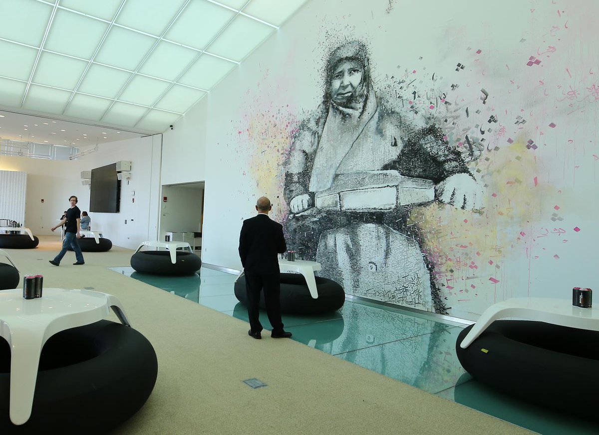 The writing on the wall: Yazan Halwani’s mural for #defianceML, “Between a rock and a hard place” mitsha.re/6kFq30e7OPT
