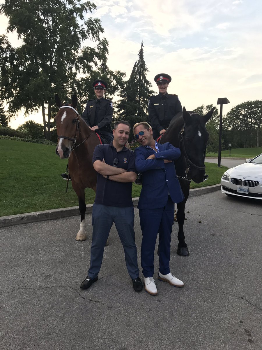 TPS_Brian's tweet photo. At the #tavmalhotra Invitational Golf Tournament @GlenAbbeyGC with @MWekerle in support of @TorontoPolice @ChiefsGala https://t.co/wpDiA70HC4