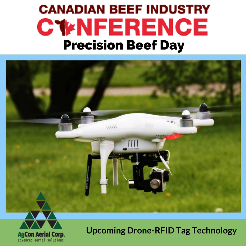 AgSights's tweet image. 12 days left until @CDNBeefConf #PrecisionBeef Day, @AgConAerial will be there showing their upcoming Drone-RFID tag technology! Register!