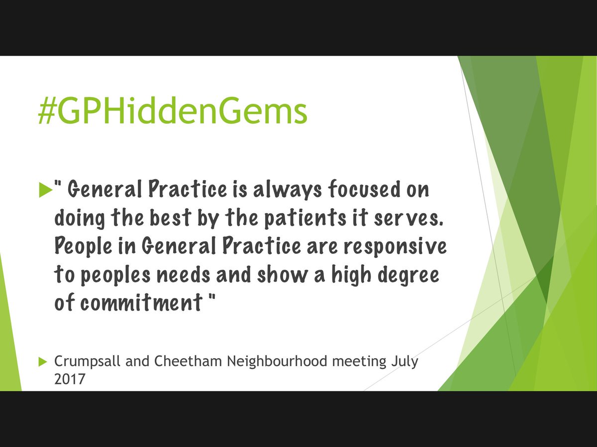 GPHiddenGems's tweet image. Raising the profile of positive thoughts and feelings in General Practice. Quotes from our Neighbourhoods....