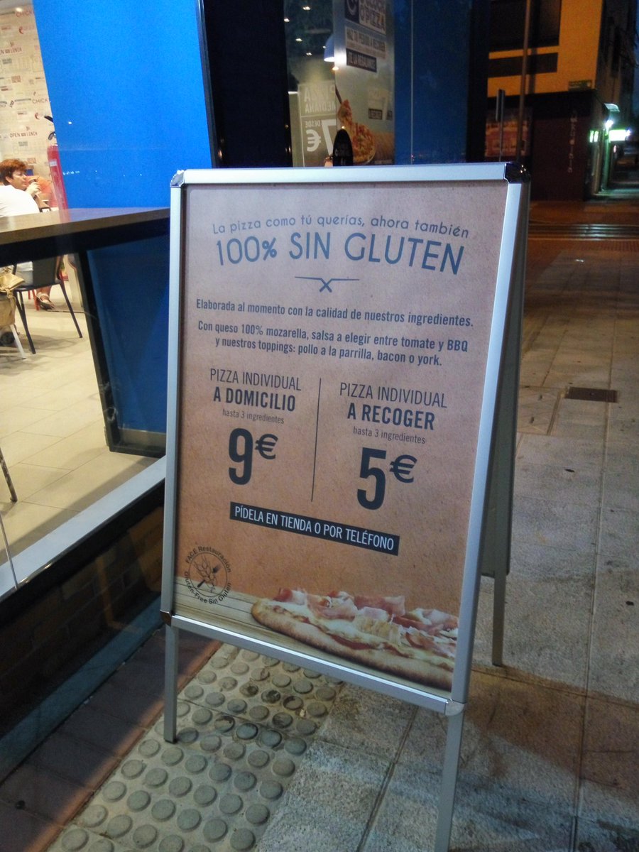 Zeliaco_es's tweet photo. @DominosPizza_ES #BuenasNoticias #Celiacos #singluten #glutenfree https://t.co/ejFMgloCjN