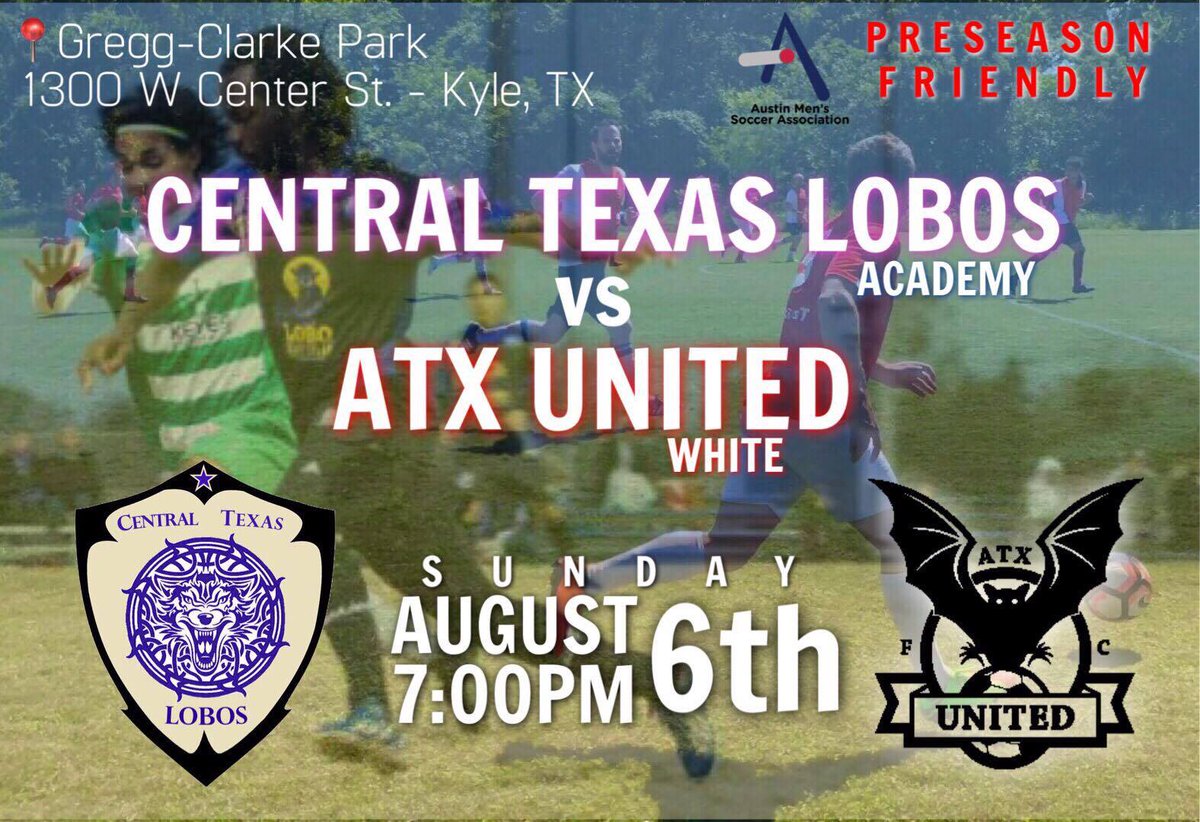 CTLFClobos's tweet photo. In preparation for summer tournaments, @CenTexLobos reserve team will play ATX United on Sunday! https://t.co/sVypJNmLMK