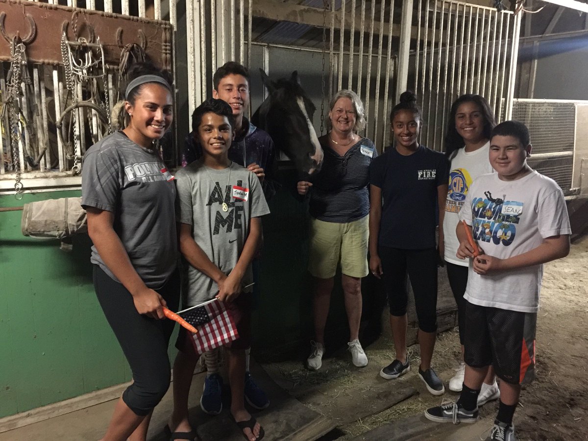 hetascorg's tweet image. We had a great night hosting WANAs National Night Out. Here is a picture of some of our guests feeding carrots to BeBe!