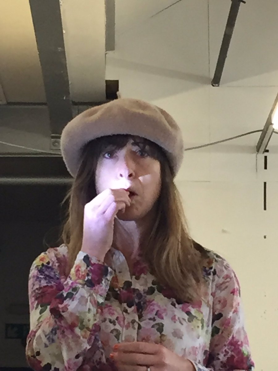 WhitefaceTheatr's tweet photo. Day3 of #Summersublets17 @WYPlayhouse. Mincing, Mime and releasing our inner Albino - Me got that licked. Obvs. #Whiteface #newwork #bigfun https://t.co/MqUopREIdz