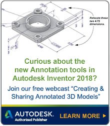 ASCENT_CTK's tweet photo. Curious about new #AnnotationTools in #Inventor2018? Join Author of 'Working with 3D Annotations & #MBD' in webcast: https://t.co/sl1feBEPvg https://t.co/cRhhTLuxNc