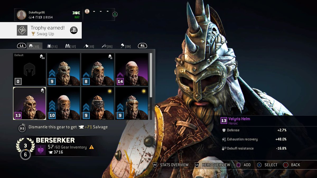 DukeRoyo96's tweet photo. Newbie!  #PS4share #ForHonor #Ubisoft #Screenshot https://t.co/TFFSJe5hm8