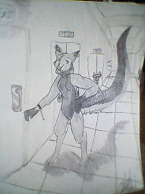 Sketch of me escaping Carcinogen Genetics