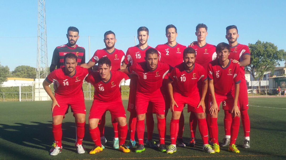 CAAntoniano's tweet photo. Primer partido de pretemporada: San José Obrero 1 @CAAntoniano 1 Gol de Enrique Olmo. Está fue nuestra primera formación https://t.co/i4UK866WwM