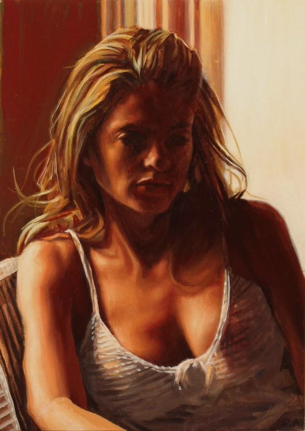 Seth Armstrong çok iyi değil mi? Ayrı ayrı tablolarda binalara yaklaşıyor ve sonra farklı odaların içine giriyoruz.