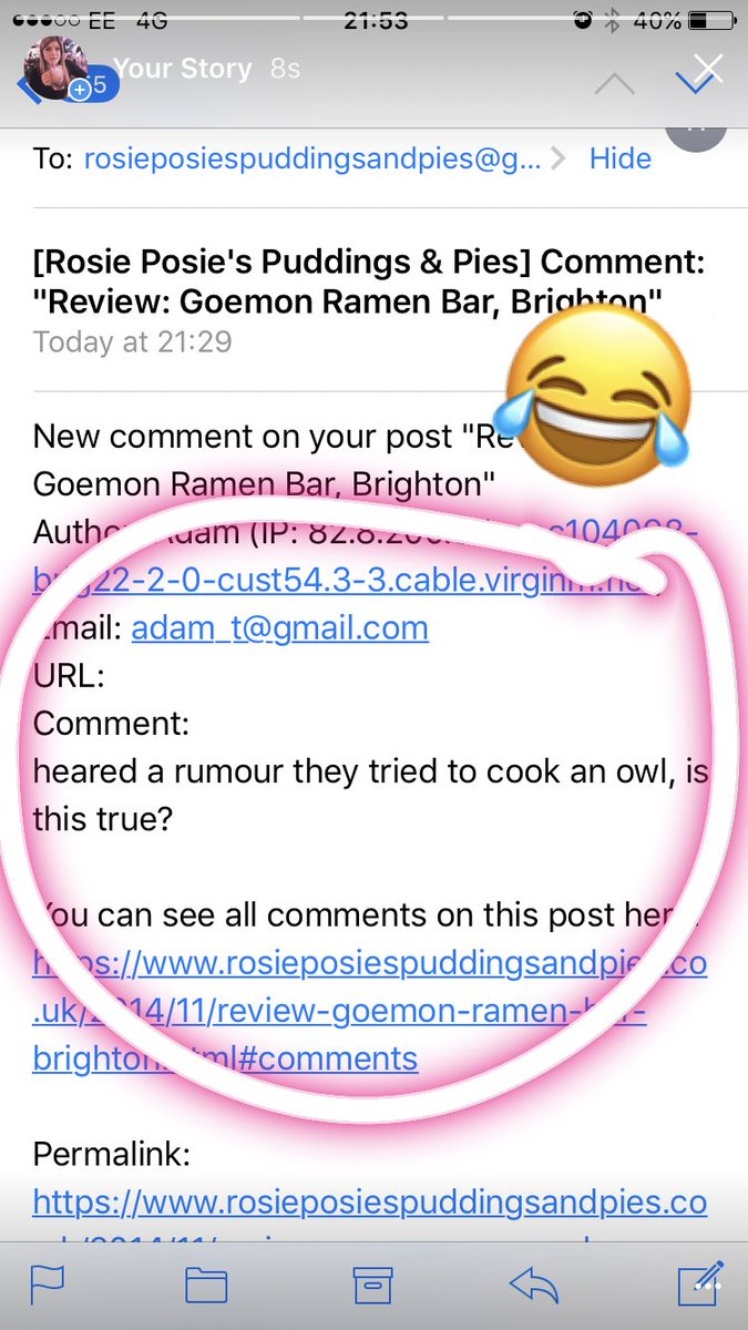 RosiePosieBTN's tweet photo. Some of the comments on my blog today have been 👌🏻😂 https://t.co/XRQhijExYA