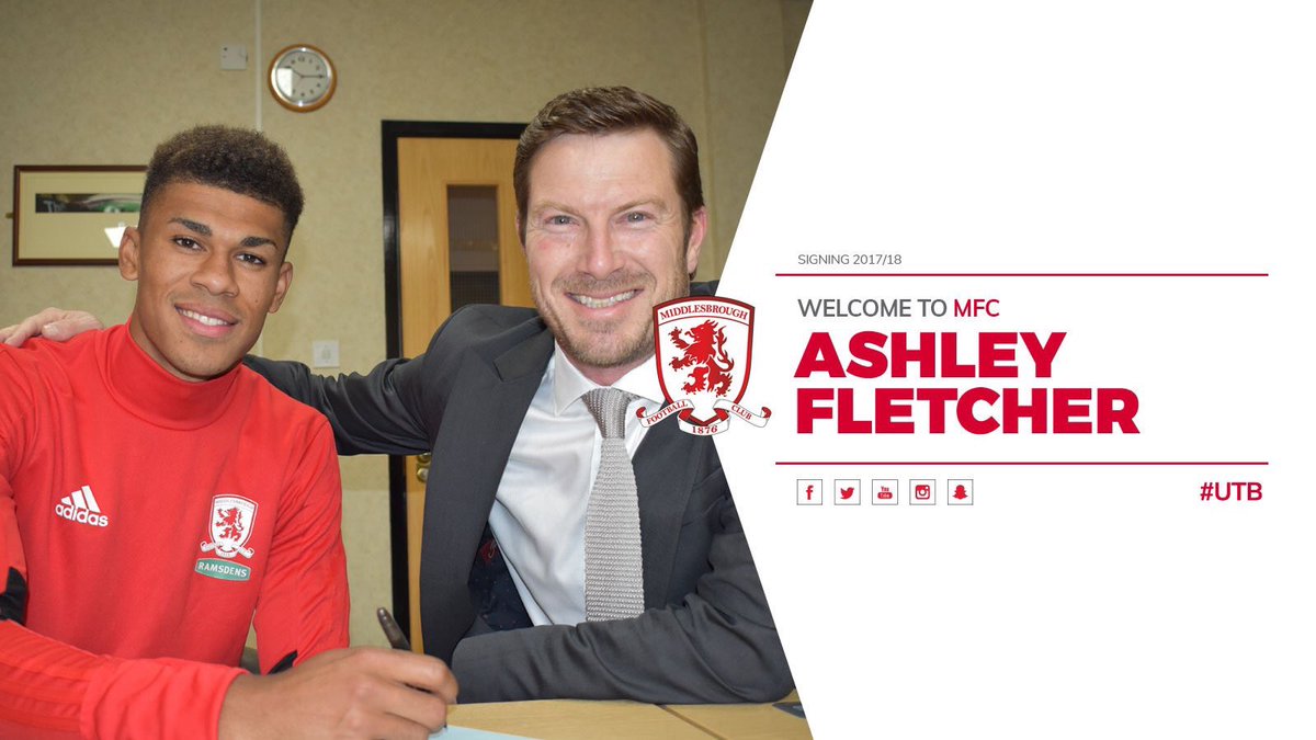 FootgossChamp's tweet photo. Continuing to add more firepower are @Boro with £6.5m signing of @WestHamUtd Ashley Fletcher on a 4 year deal #NewSigning #Boro #WHUFC https://t.co/t689qaCULP