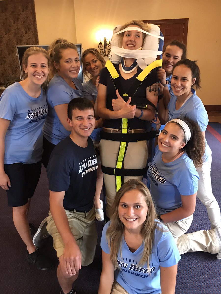 USDsptsmed's tweet photo. Annual spine boarding practice photo #gostudents #spinalmotionrestriction #notimmobilization @sdsu_fats @sdsu_atep https://t.co/0Wo1nhxjD1