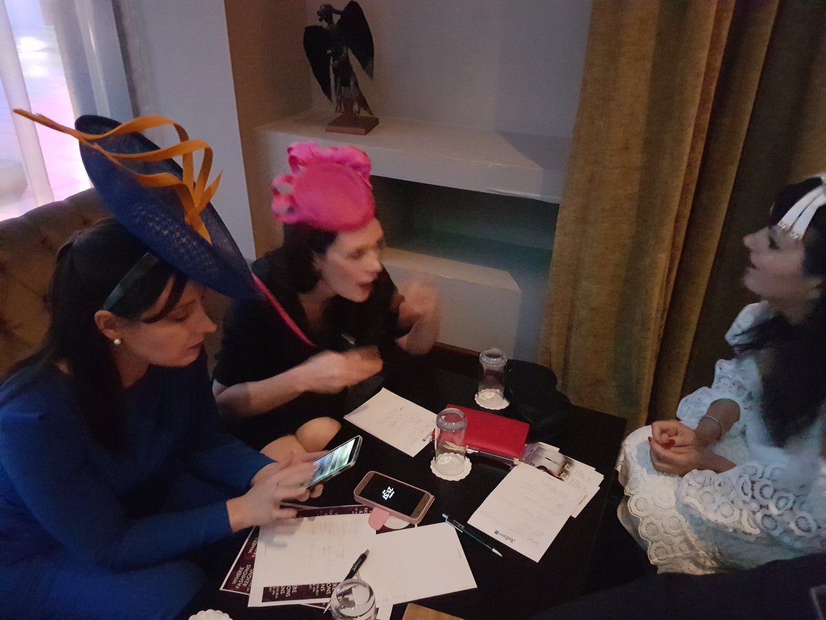 hostandcompany's tweet photo. Tough decisions for Best Dressed Lady @RadissonGalway @triona_ie @caithriona_king @LauraJHalton picking our finalist #radbluraces https://t.co/LDCzYVaFZf