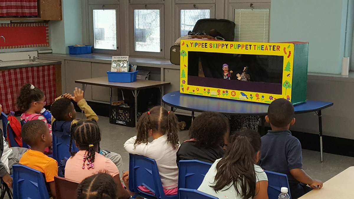 McK_SummerPlus's tweet photo. #Puppet time! #NPS #NPSELT  #Newark #NJ #NewJersey  #ELT #TheArts #YippeeSkippyPuppetTheater 
@ELT_Newark https://t.co/A2qH6qBwwH