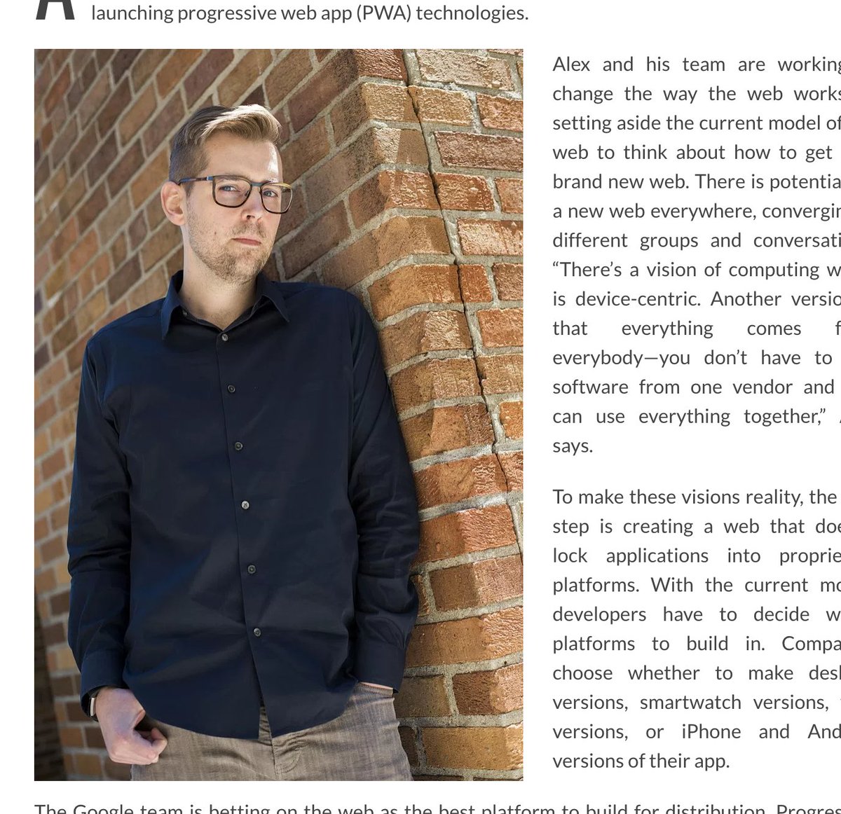 Alex Russell: defies physics and boggles gravity.