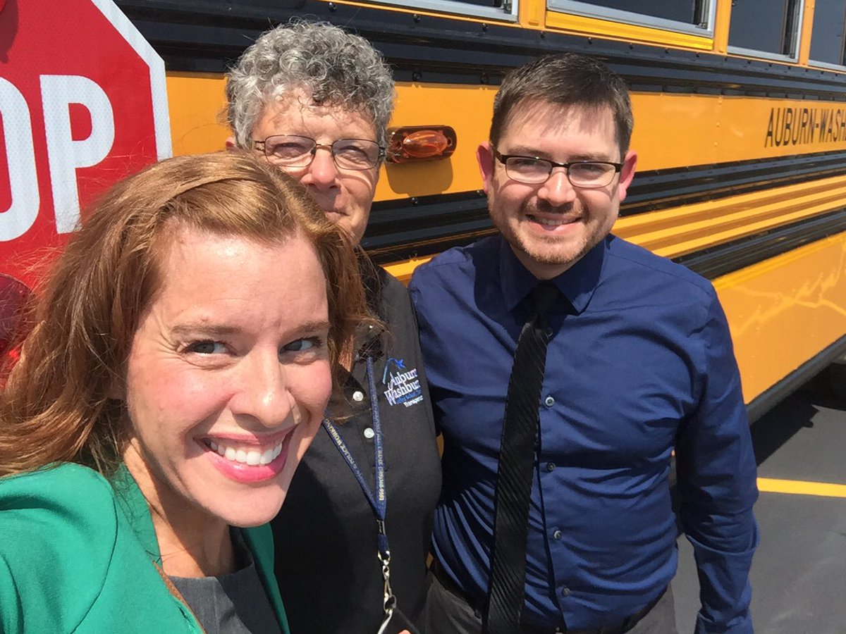 otherdrdesota's tweet photo. Get an appreciation for our safe @USD437 bus drivers; test drive a school bus until 7pm tonight at WRHS!  @TaraMartinEDU @bcwhite https://t.co/P0rG803GGS