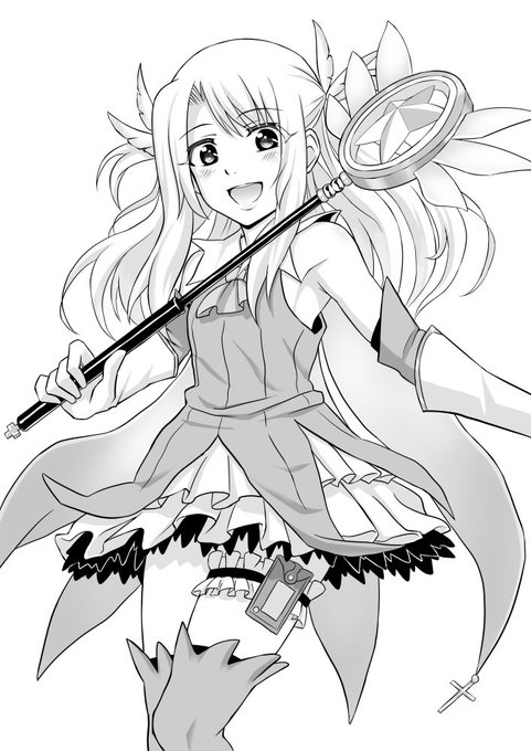 最近下書き無しで描いていたので、入手した液タブを使いペン入れの練習にイリヤたん描いてみた。やはり液タブはペン入れがしやすいようだ。 #プリズマイリヤ  #イリヤ 