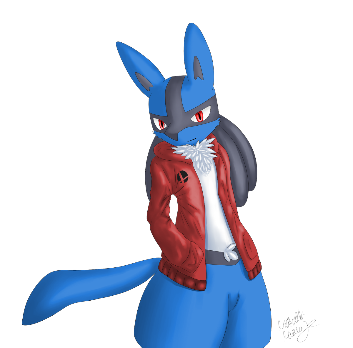 lucario hoodie with ears