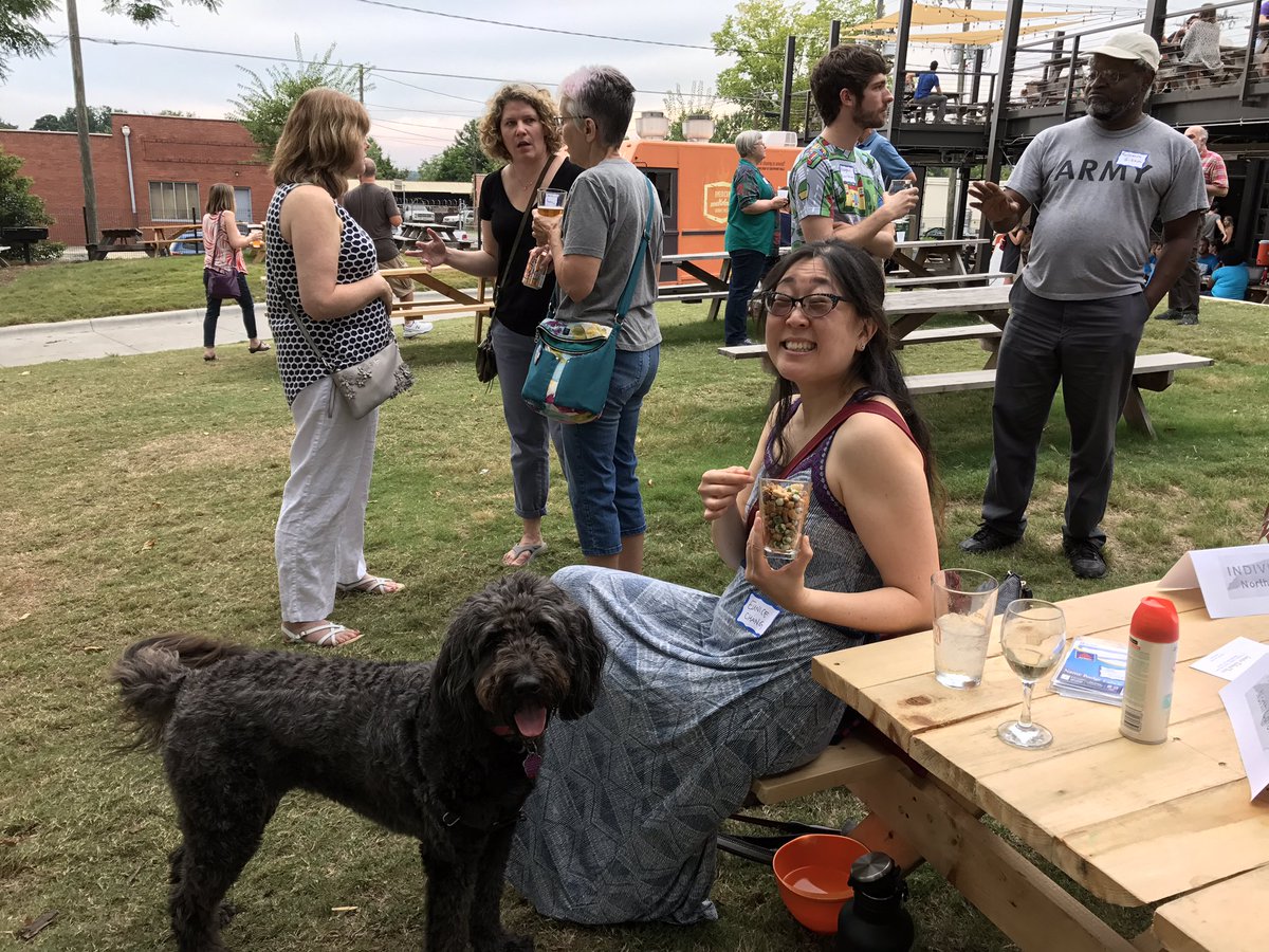 IndivisiblesNC's tweet photo. #indivisiblesnc #social #happyhour #WeWonButNotDone https://t.co/bJHbA8StLp