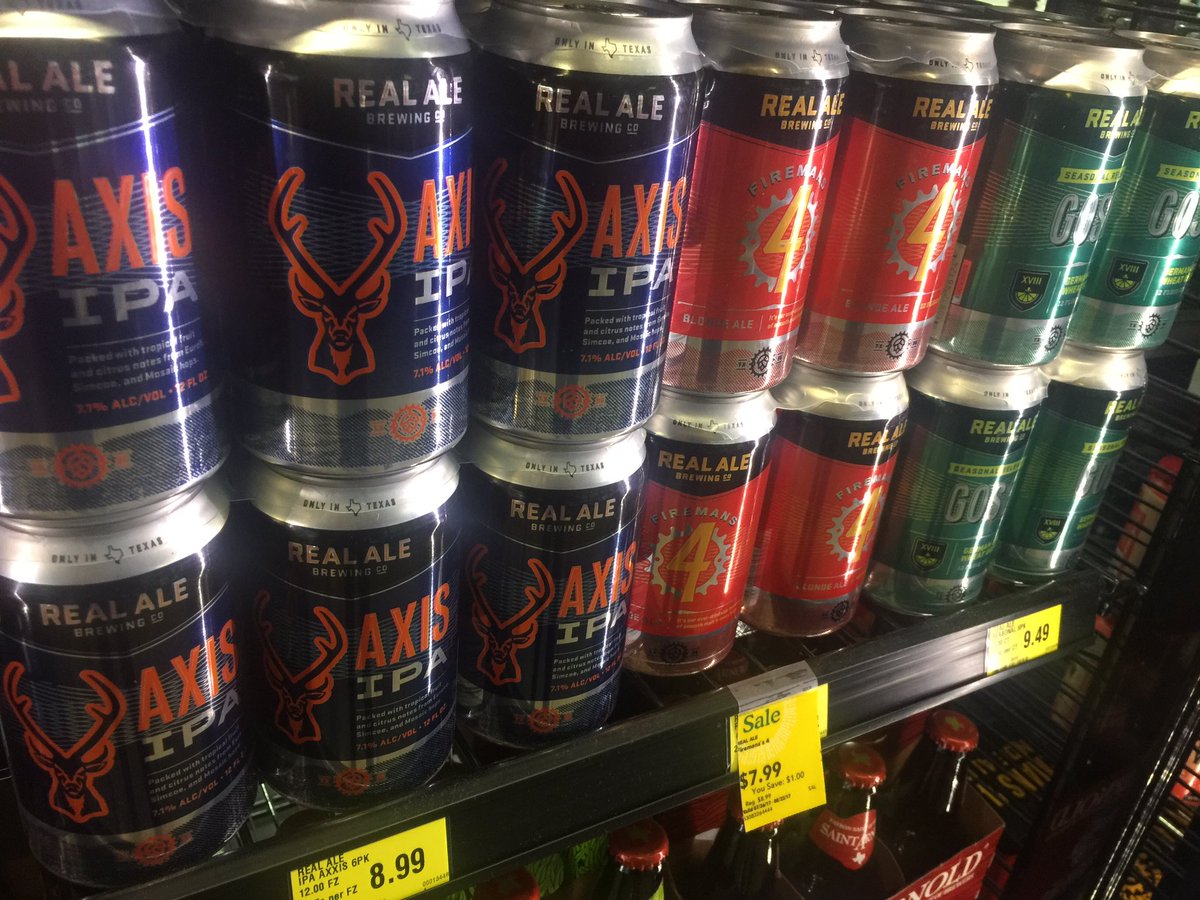 RealAleHouston's tweet photo. Another spotting of #AxisIPA in the wild @WholeFoods Sugar Land! Also @kroger on Shepherd and @Specs_Beer_Dept Downtown #drinkup #cheers https://t.co/0KJgIyC9Tx