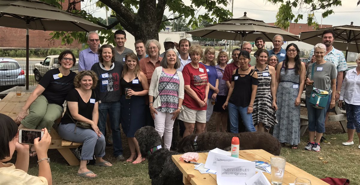 IndivisiblesNC's tweet photo. #indivisiblesnc #social #happyhour #WeWonButNotDone https://t.co/bFmezoZVRN