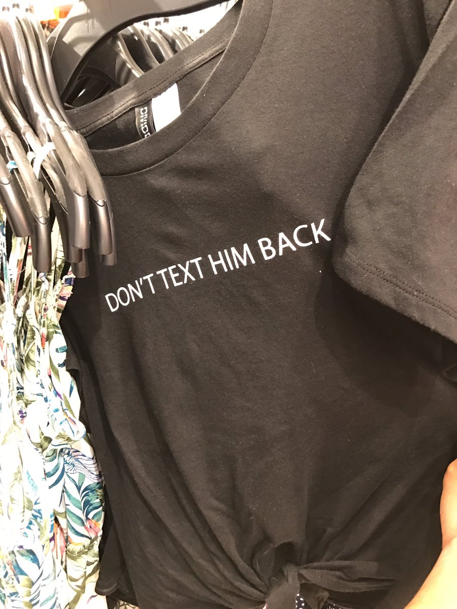 ayviemal's tweet photo. How does H&M know my life? #donttexthimback https://t.co/0d4G1cTahY