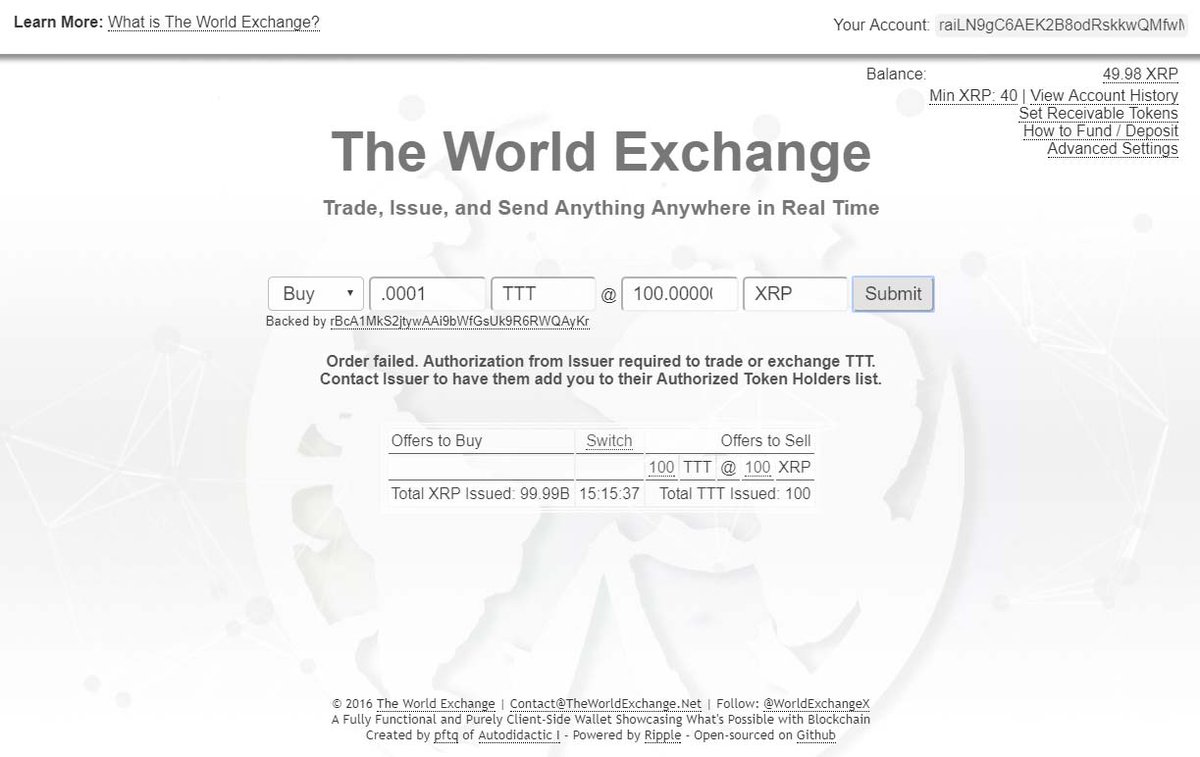 The World Exchange tweet media