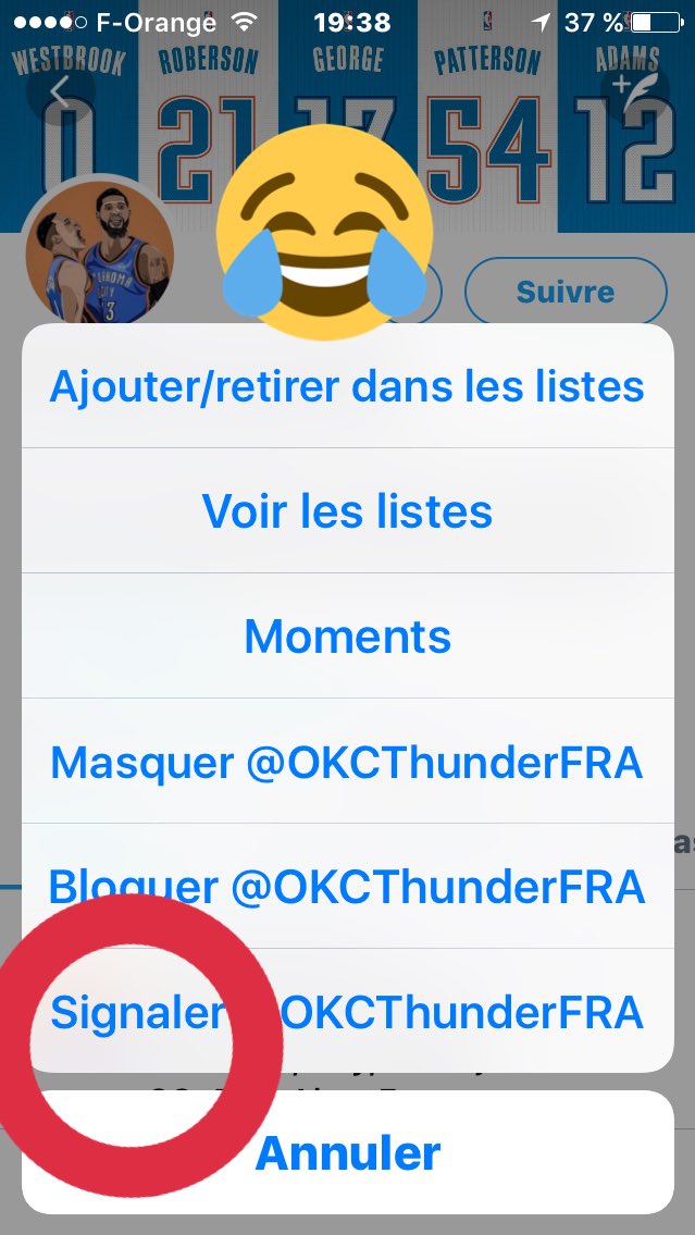 FrenchieNBA's tweet image. Signaler ce mec mdrr 😂😂@OKCThunderFRA