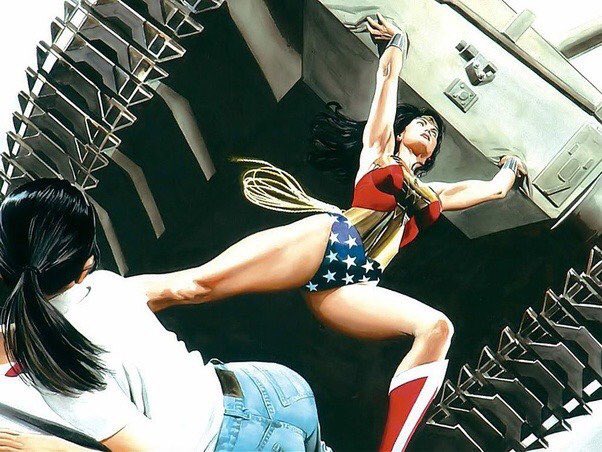 thealexrossart's tweet photo. #WonderWoman 
#WonderWomanWednesday @PattyJenks @pattonoswalt @GalGadot https://t.co/hPzHGuIuD9