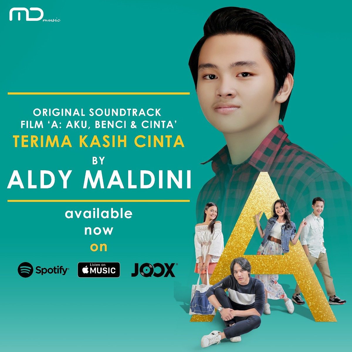 MattNMou's tweet photo. #OSTA 'Terima Kasih Cinta' by @AlvaroMaldini1 sudah dapat didengarkan di beberapa layanan streaming 😉 #OSTA @MDMusic_ID @MD_Pictures https://t.co/ksbhQW6BJ8