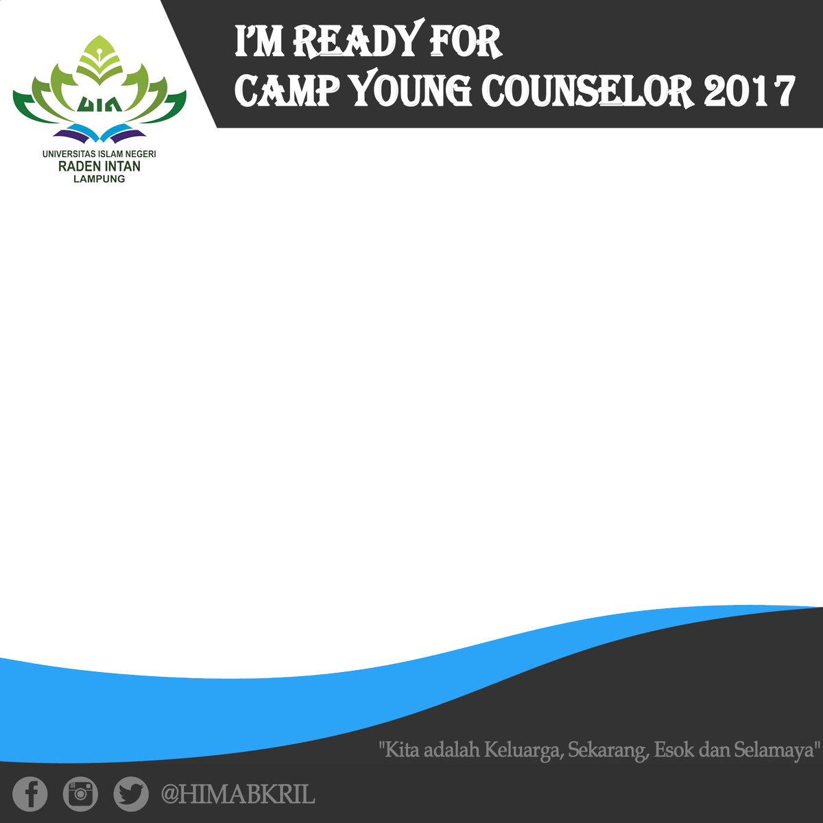 HIMABKRIL's tweet photo. Calon konselor muda udah siap buat Camp Young counselor bisa pake frame foto ini terus tag ke IG kita @himabkril https://t.co/mB9v3082W1