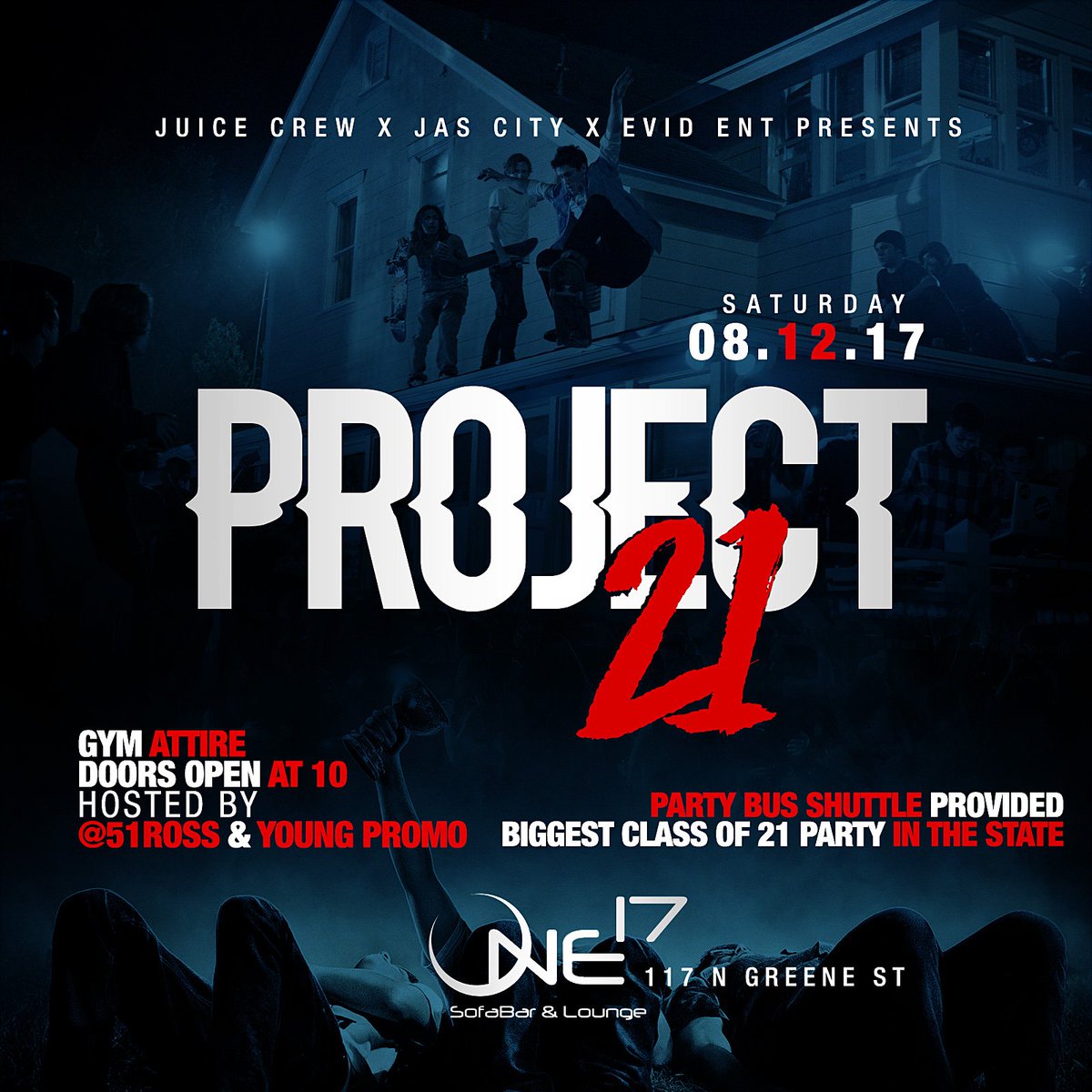 areceetwo's tweet photo. #Project21 AUGUST 12TH

TICKETS AVAILABLE @ https://t.co/49HRVYKZI7

#TheCollegeXperience2017 

#NCAT21 
#UNCG21 
#HPU21 
#WSSU21 https://t.co/xp4AwjSp3v
