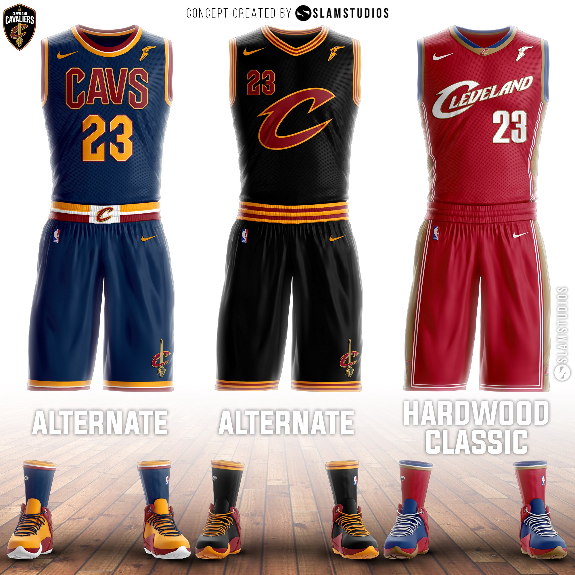 LeBron James Cleveland Cavaliers Hardwood Classics Alternate