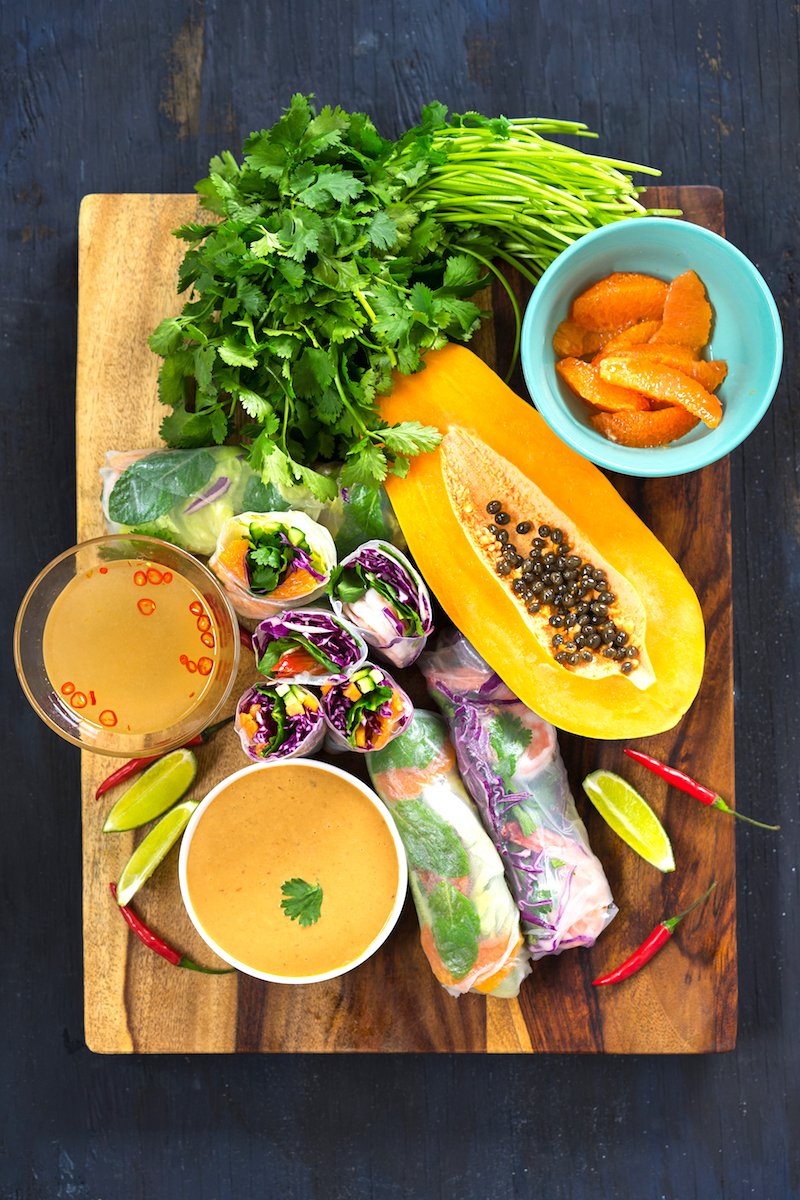 Vibrant Vietnamese Shrimp Summer Rolls - Sneak peek from my Asian Fusion :) Master Class ow.ly/k9UE30e7S9i