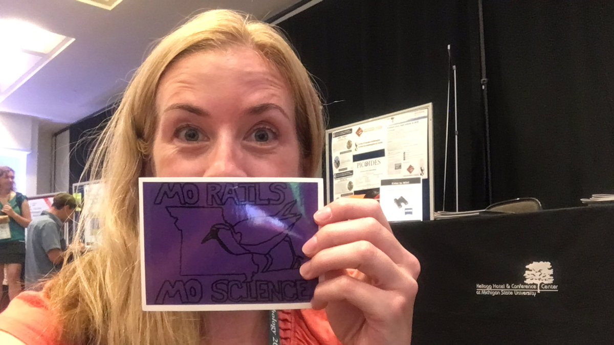 WildlifeBioGal's tweet photo. I finally scored some #MOrails gear! Thanks @RallidaeRule! #AOSSCO17 https://t.co/VVRxB9fAqz
