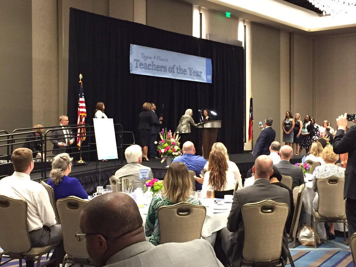 Way to go <a href="/katyisd/">Katy ISD</a> District Teachers of the Year, Kristal Parrish and Phuong Nguyen!