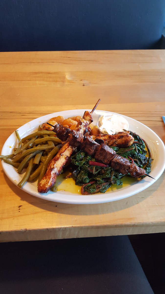 SimplyGreek1's tweet image. Some of the specials we have this week are 1. Beef Souvlaki &amp;amp; 2. Lamb Chops... AND as always, a wide variety of healthy &amp;amp; delicious sides :)