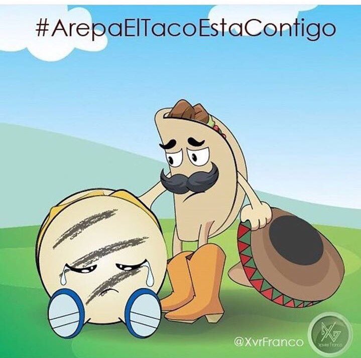 veroher's tweet photo. Este hashtag me hizo el día. Gracias México lindo y querido!!! 
#ArepaElTacoEstaContigo. https://t.co/GlORyCfm8o