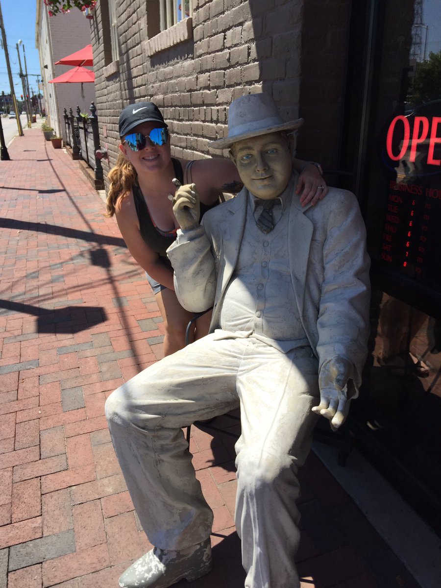 PippyPipes's tweet photo. @ChiefRubin, look who is with our neighborhood friend. That guy gets all the attention. 😀 #LoveMyGirl!!  #WeArePetersburg #DemolitionCoffee https://t.co/0e7Gk1OClE