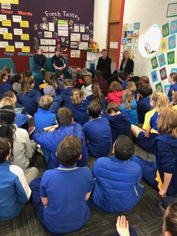GiralangPrimary's tweet image. Thank you for visiting our year 6 students today @LanaRead We loved seeing past GPS alumni Ronan &amp;amp; Mackenzie! #transitionprogram #pathways