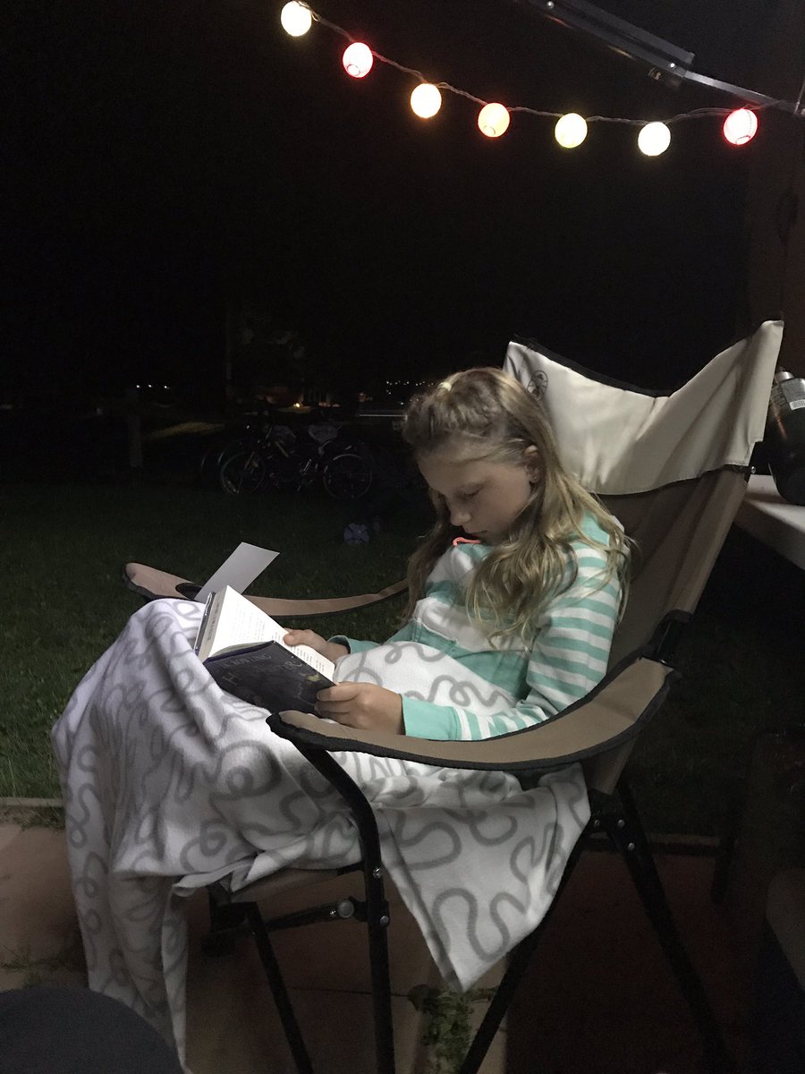 AndreaRobaszek's tweet image. My nighttime reading buddy. This girl loves her books like her Mommy!! #reading #children #literacy #lovestoread