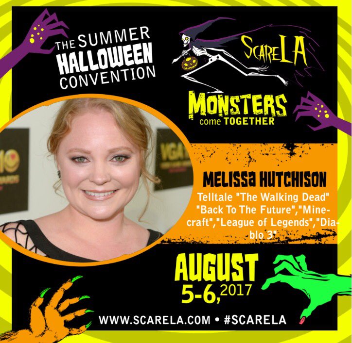 Melyhutch's tweet photo. Hey all! I will be doing a panel with some fellow season 1 @telltalegames TWD actors at @ScareLosAngeles Sun aug 6! 3pm main stage! Yay❤️ https://t.co/YZDQh0Hhb7