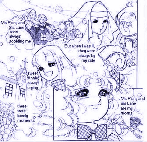 幸せのとびら キャンディ キャンディ ちょこっと劇場 キャンディ ようやく ようやく海をのりこえた ポニー先生 レイン先生 テリィ なつかしい人たちがあの地に生きている いま目の前に近づいてくる コミック ５巻より