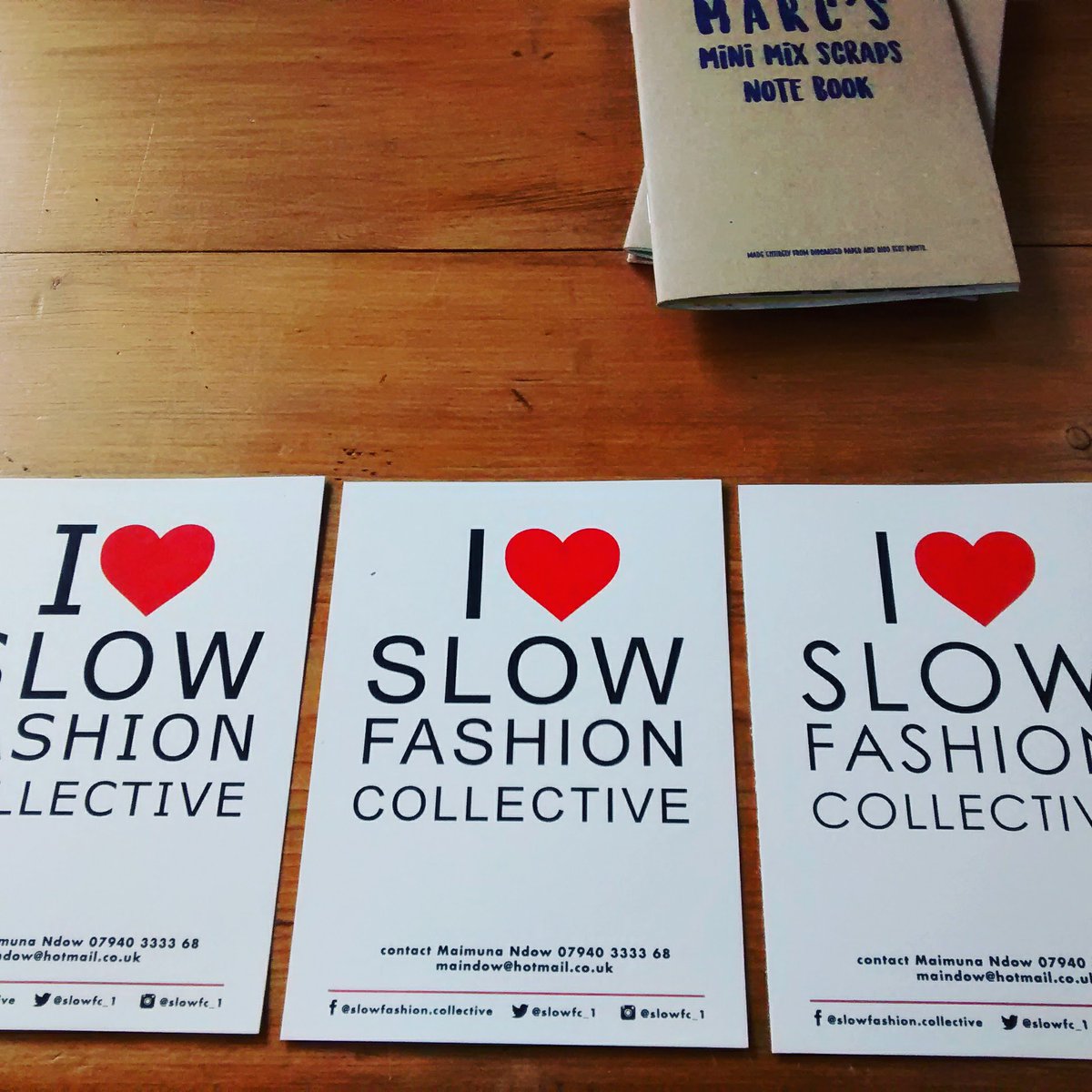 Slow Fashion Collective postcards on recycled card.
"What's not to love?" 💙 xoxo #consciousandchic #slowfashioncollective