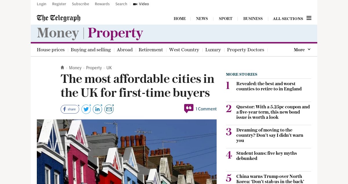 Struggling to take the first step on the #property ladder? Look somewhere more affordable
goo.gl/Y56DFZ
