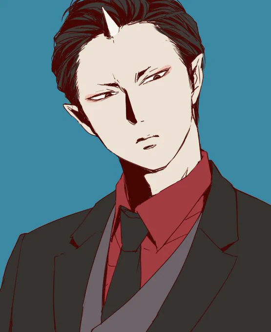 便乗オールバック と昨日乗り損ねたバニー(過去絵) 