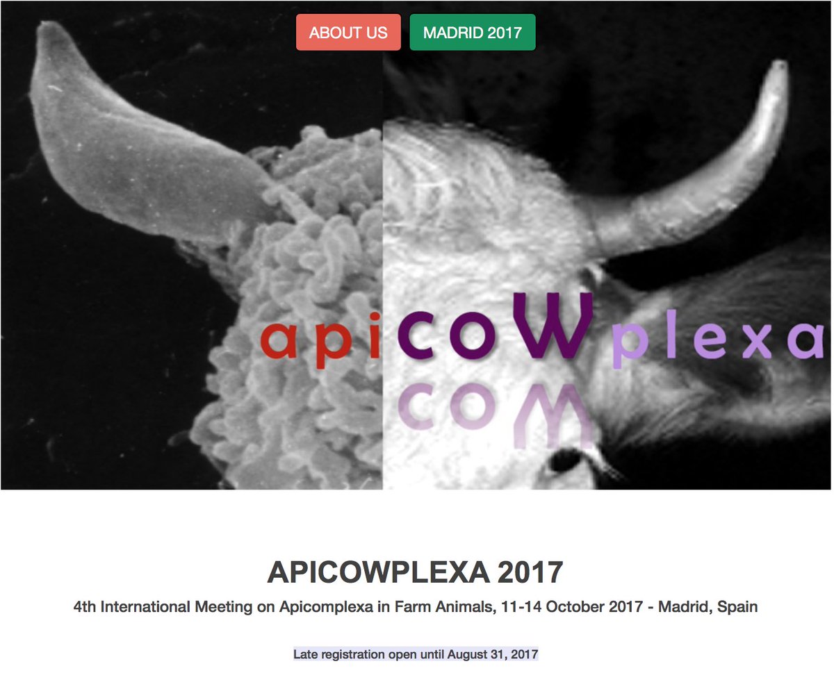 veupathdb's tweet photo. 4th international #apicoWplexa meeting, Oct 11-14, 2017 in Madrid. late registration is open. Deadline Aug 31 https://t.co/XMoIqJvUxe https://t.co/OZ9S5AGD2n